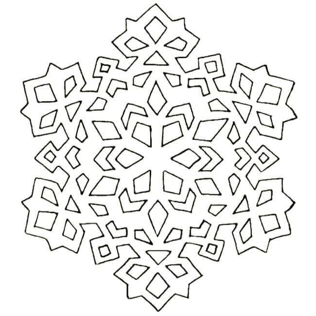Новогодние снежинки для вырезания
