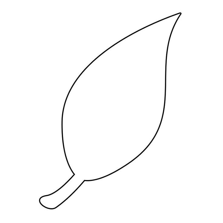 Трафарет листочка