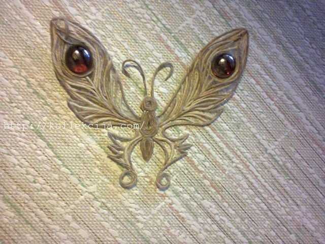 Сова из джута филигрань