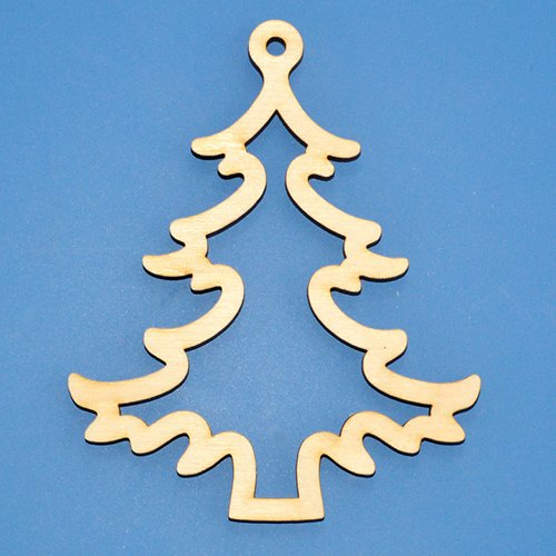 Трафарет елки из фанеры