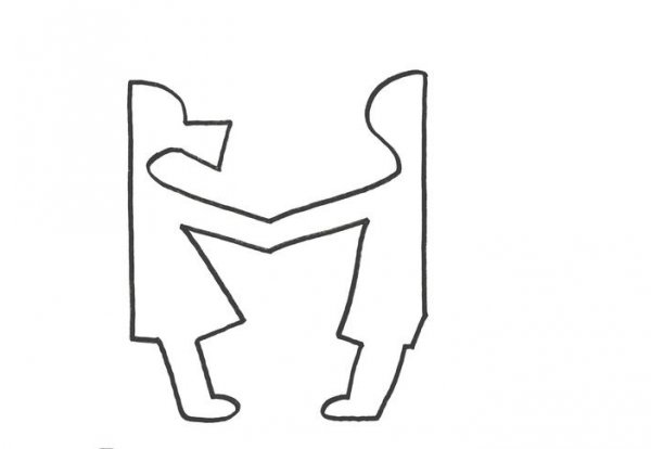 Бумажная гирлянда из человечков