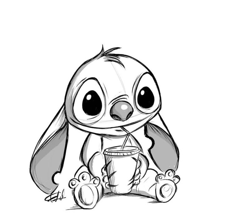 Стич разукрашка