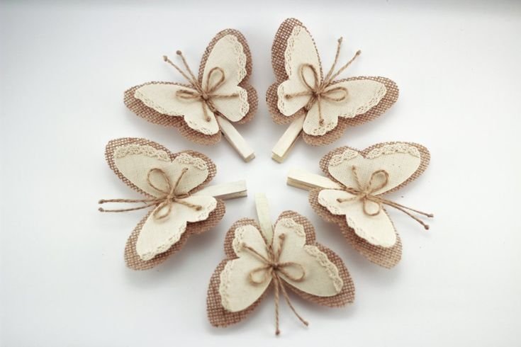 Бабочка из Мешковины