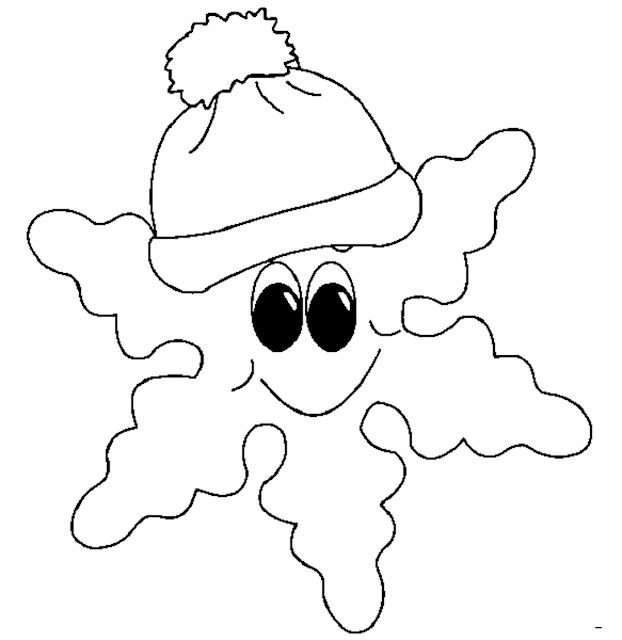 Веселые снежинки трафареты