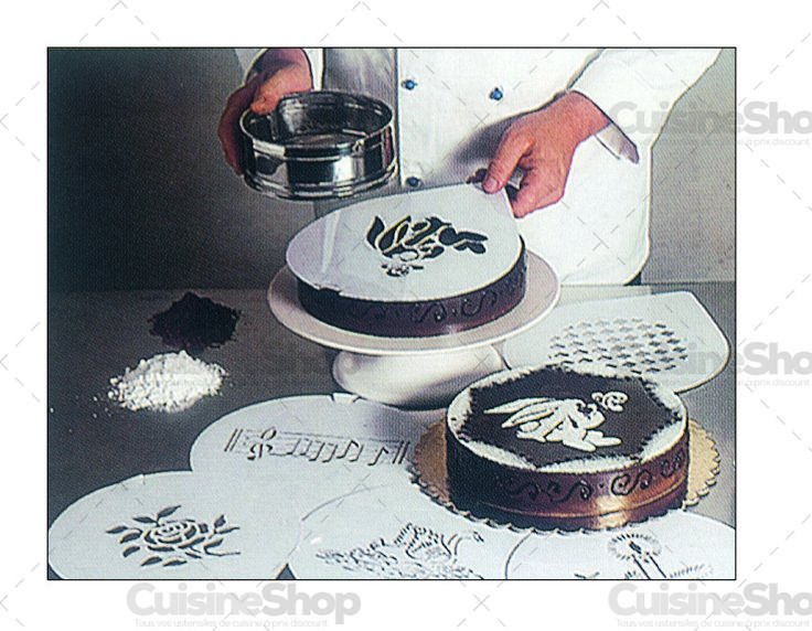 Трафареты для украшения торта