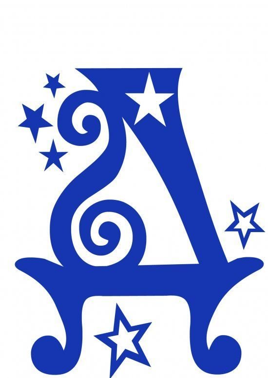 Шаблоны новогодних букв