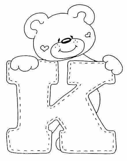 Аппликация буквы алфавита