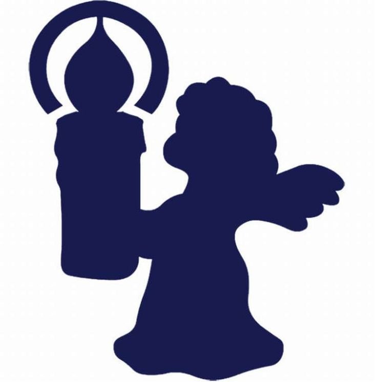 Ангелочек силуэт