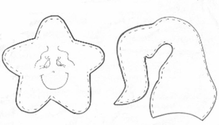 Фетровые игрушки на елку выкройки