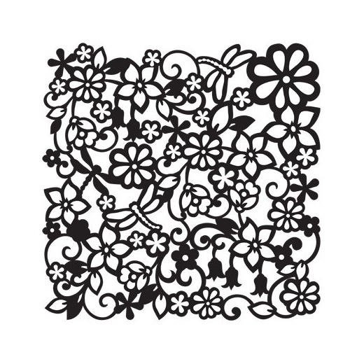 Цветочный узор для плоттера