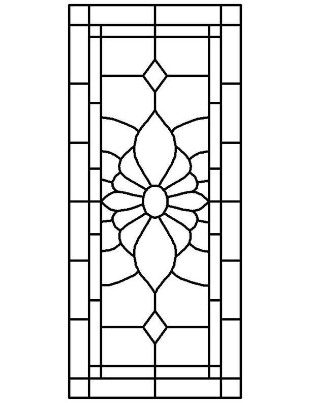Трафарет для витража Тиффани