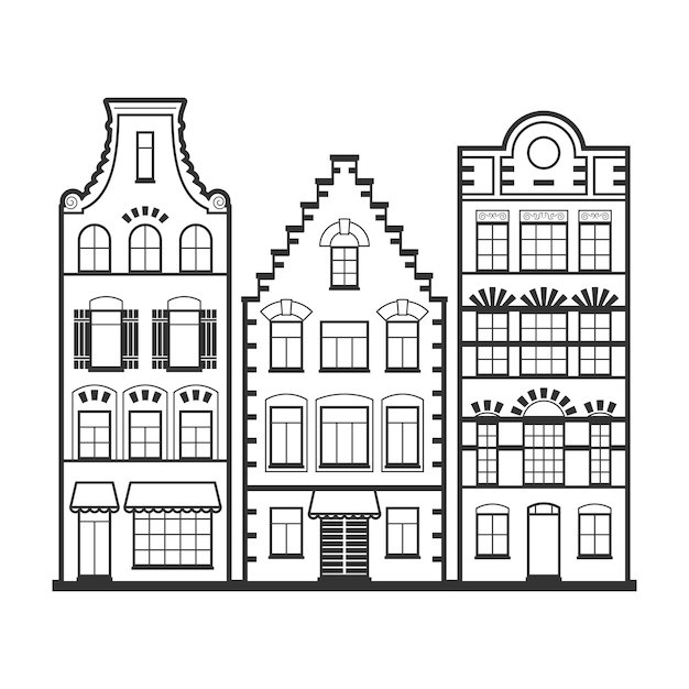 Домик контур