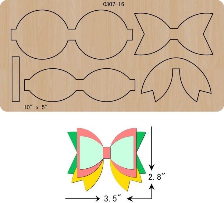 Схемы бантиков из фоамирана