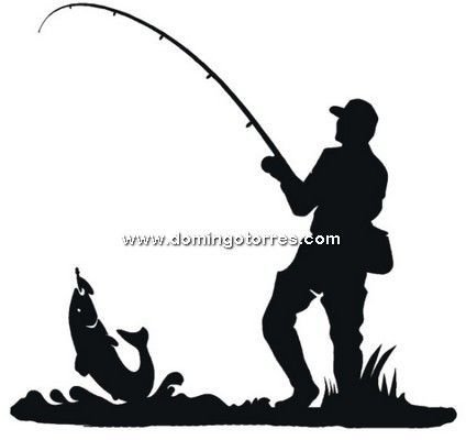 Трафарет рыбалка