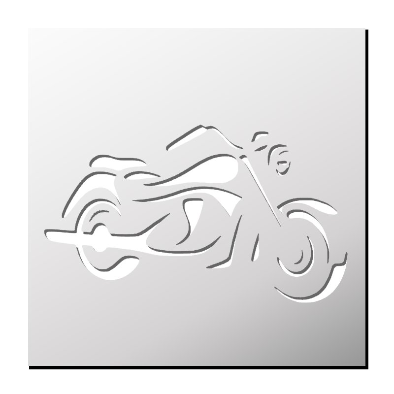 Трафарет мотоцикла для торта