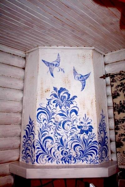 Роспись деревянных стен