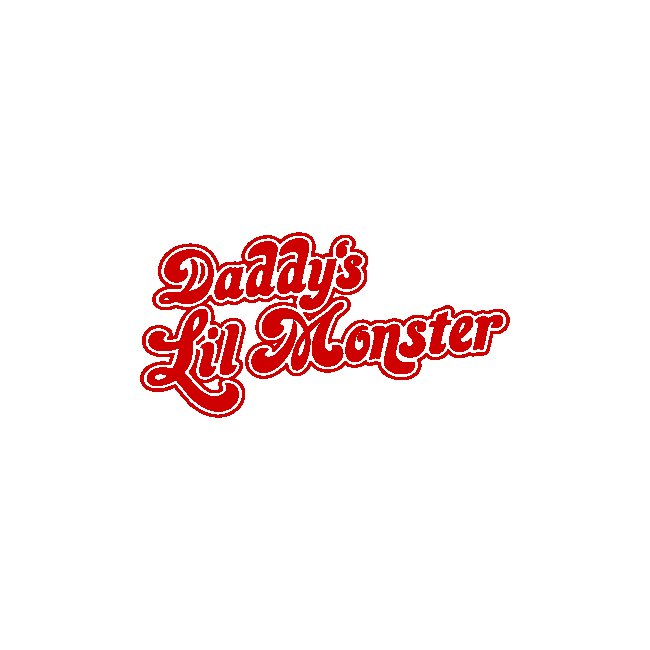 Daddy's Lil Monster надпись