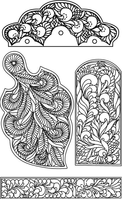 Абрамцево-Кудринская резьба схема