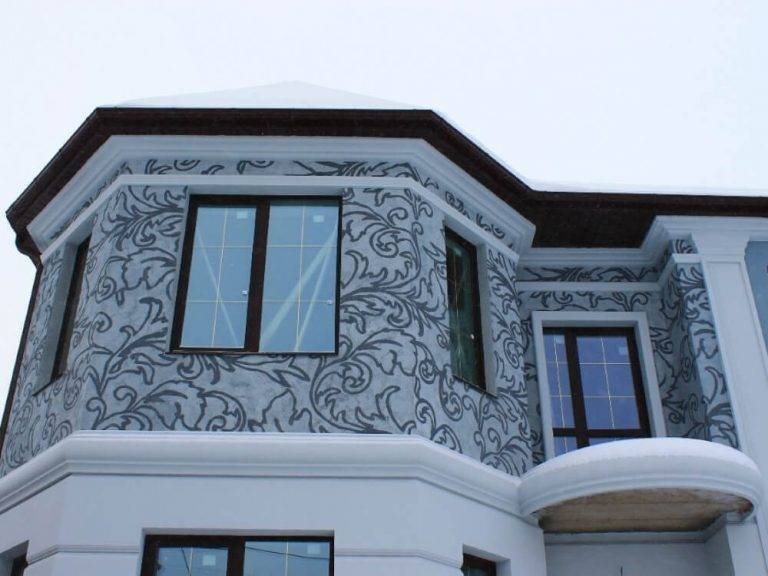 Отделка фасада декоративными элементами