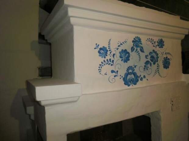 Расписная печь русская