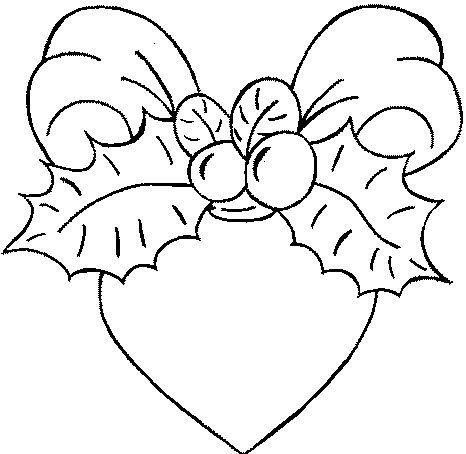Сердечко раскраска для детей