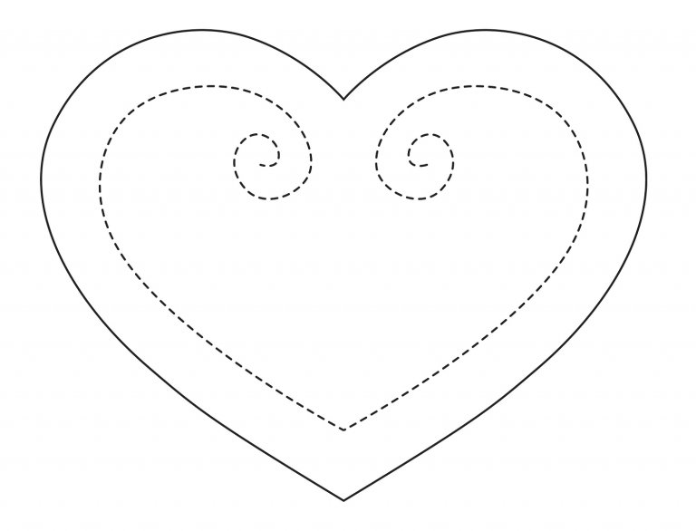 Сердце шаблон