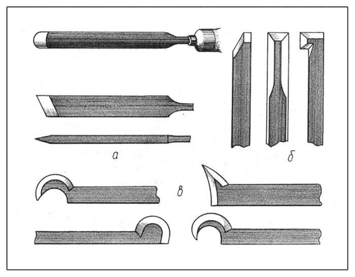 Чертеж токарного резца по дереву мейсель