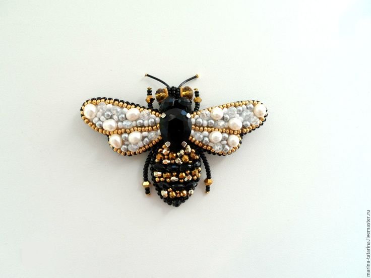 Брошь пчела гуччи