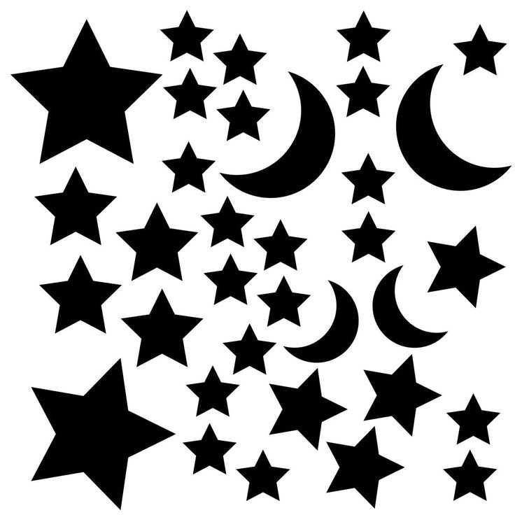 Трафарет Звёздочки
