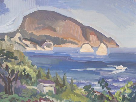 Гора Аю-Даг медведь-гора живопись