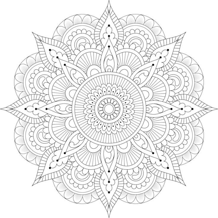 Мандала круглая