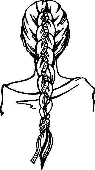 Коса раскраска