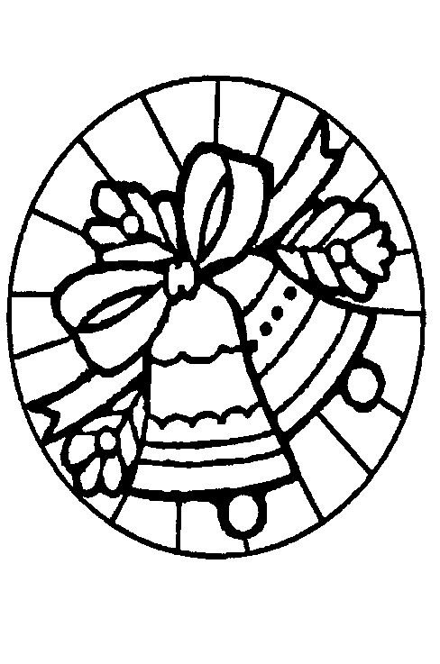 Новогодние узоры для витражных красок