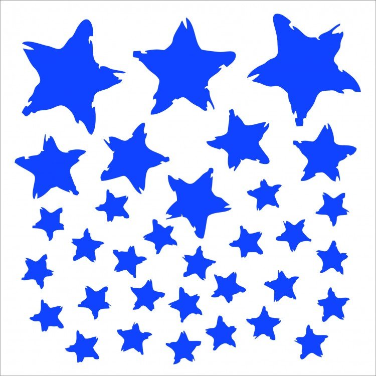 Трафарет звезды