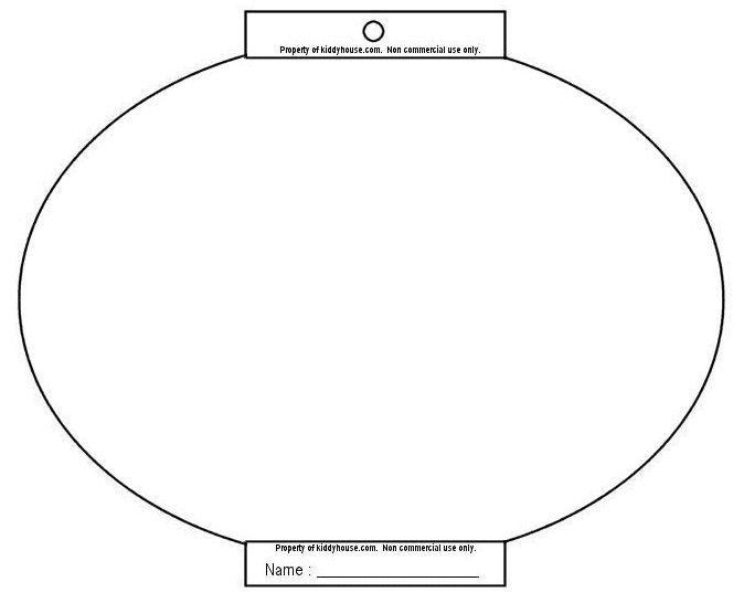 Китайский фонарик трафарет