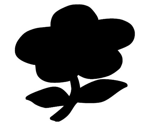 Трафареты цветов для декора