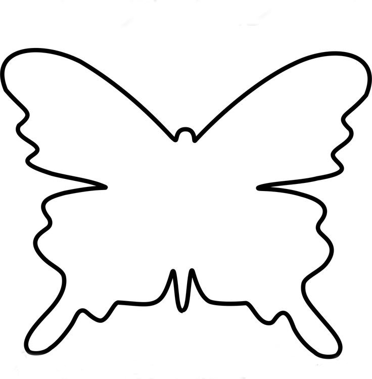 Трафареты бабочки