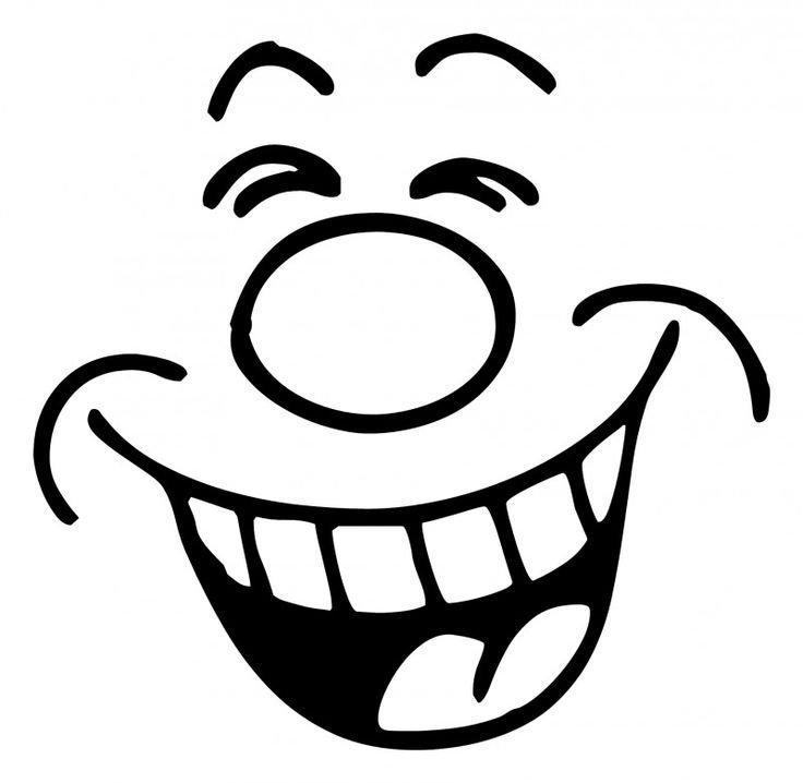 Улыбка мультяшная