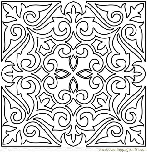 Растительный узор в квадрате