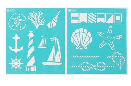 Трафареты для декора морская тематика