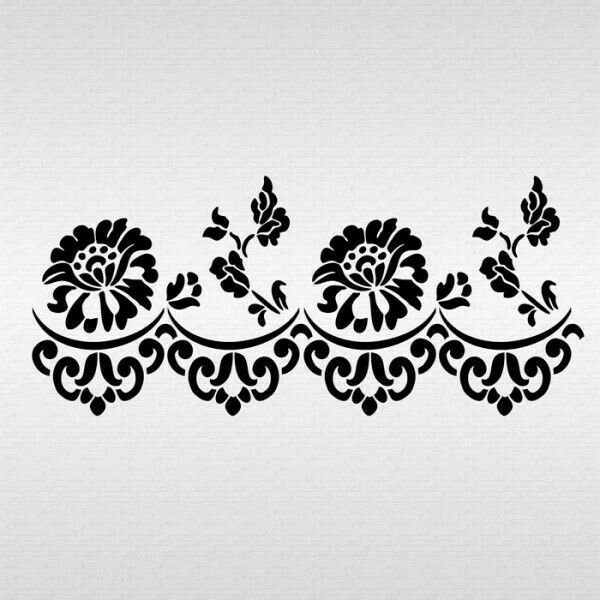 Кружево трафарет