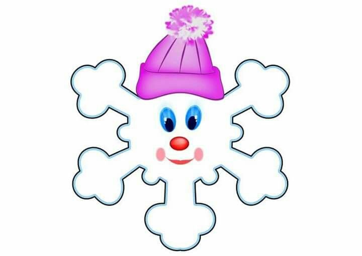 Снежинки с глазками