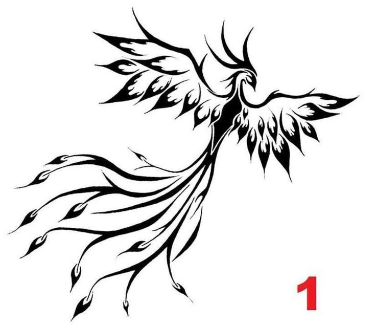 Птица эскиз