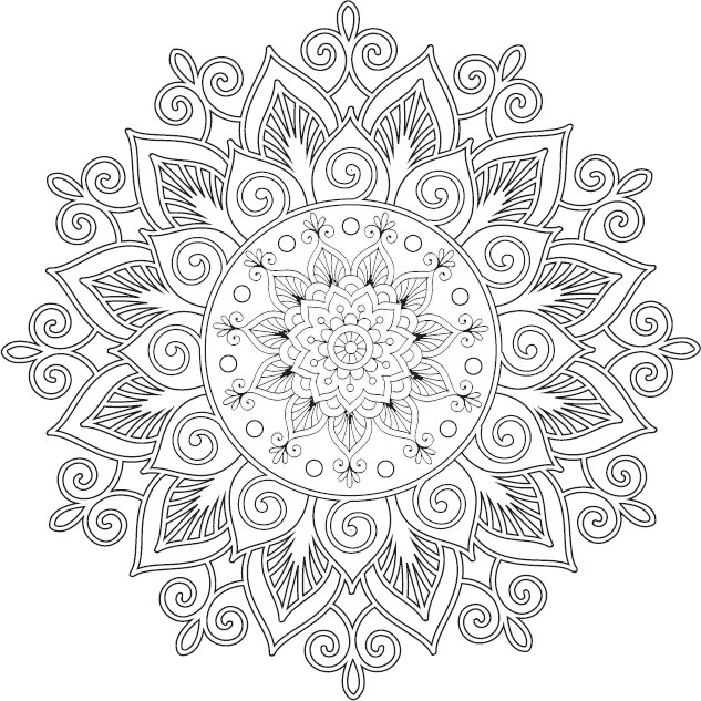 Мандала для раскрашивания