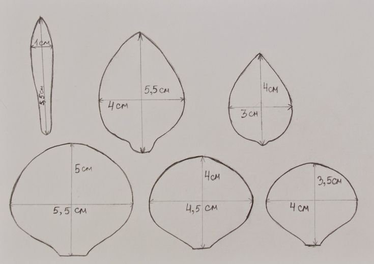 Шаблоны для изготовления розы из фоамирана