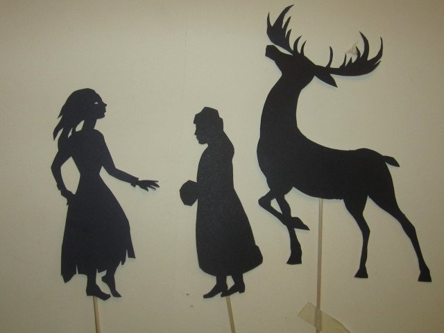 Силуэты сказочных персонажей