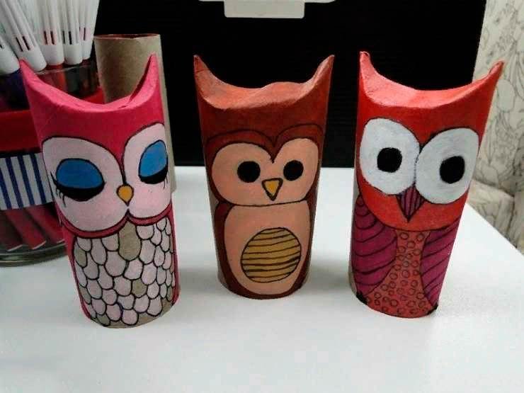 Из втулок туалетной бумаги