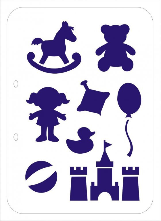 Трафареты для детской