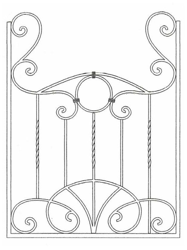 Кованые решетки на окна эскизы