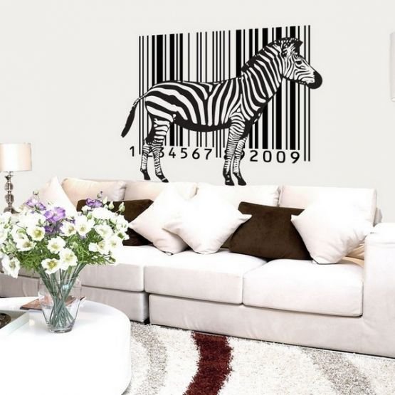 Картина с принтом зебры